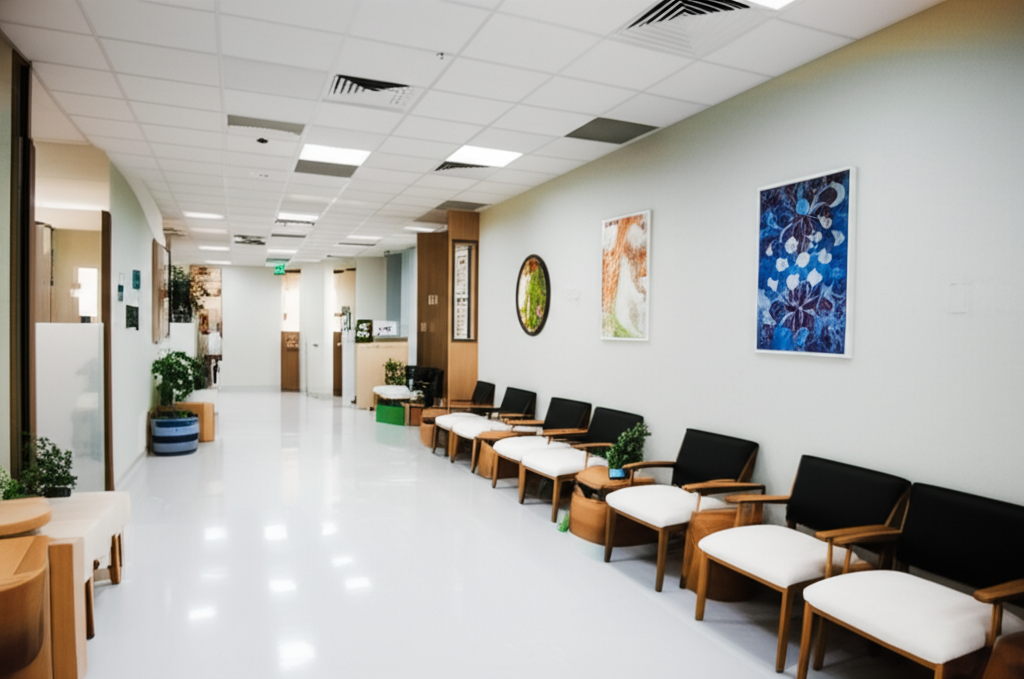 Modern medical clinic interior